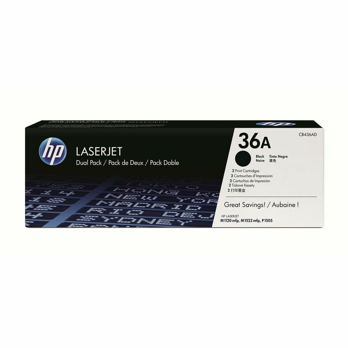 Originalus rašalas HP CB436AD Juoda